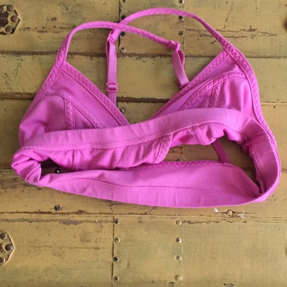 🍋 LULULEMON MAGENTA PINK V FRONT SPORTS BRA TOP 6 - Picture 10 of 15